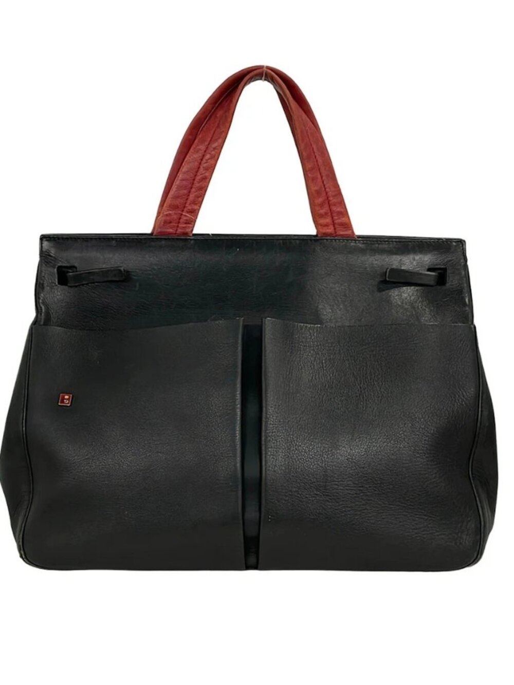 BALLY Black Leather Tote Bag